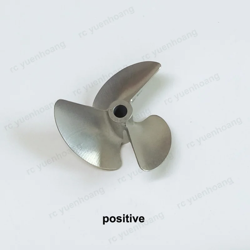 1PCS RC Model Boat CNC 3-Blade Paddle Dia 46mm 48mm Inner Hole 4.76mm Semi Immersion Propeller 46x4.76mm 48x4.76mm Metal Props