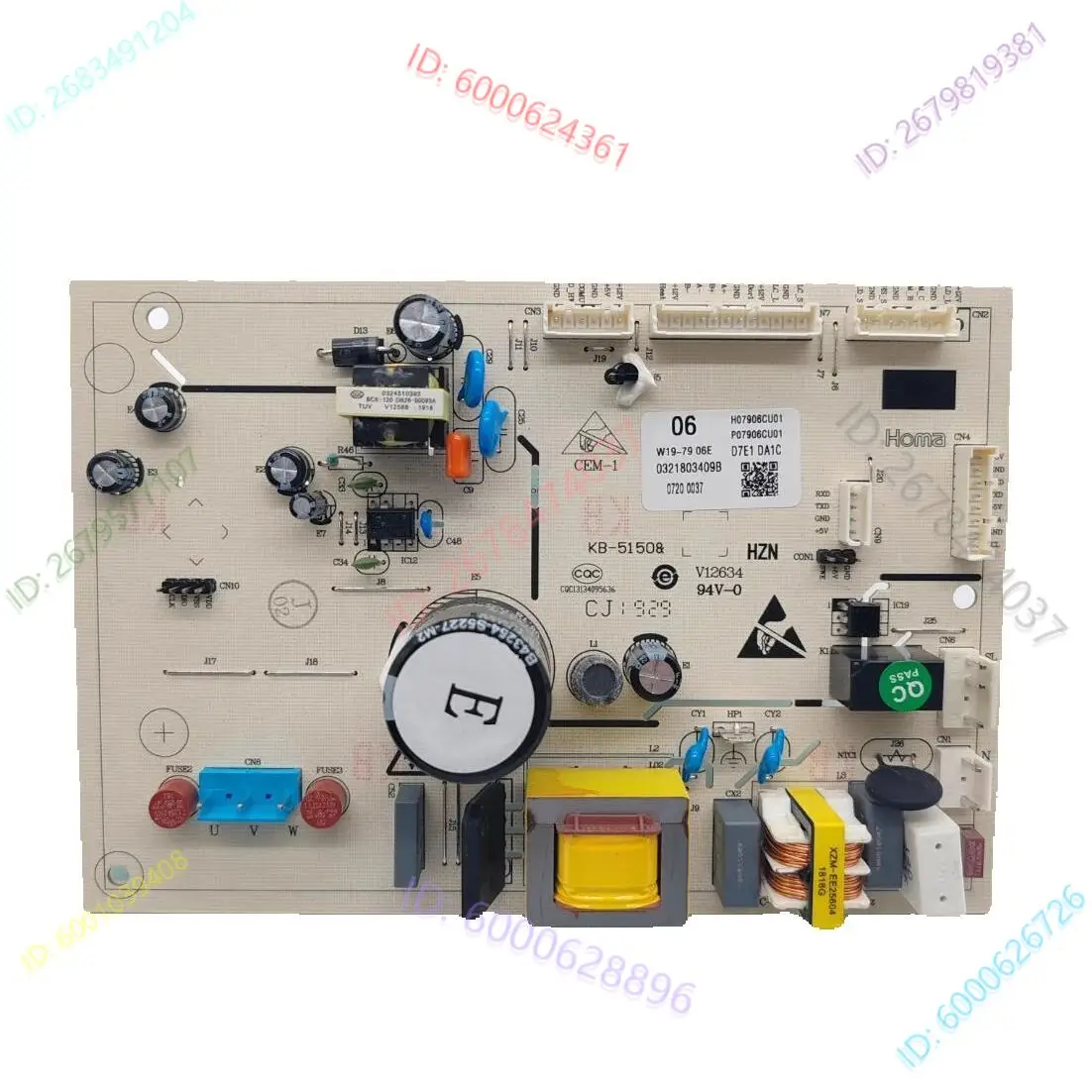 

for Refrigerator Main PCB Power Control Board W19-79 11B H07911CU01 P07911CU01 part0321803409A W19-7906E