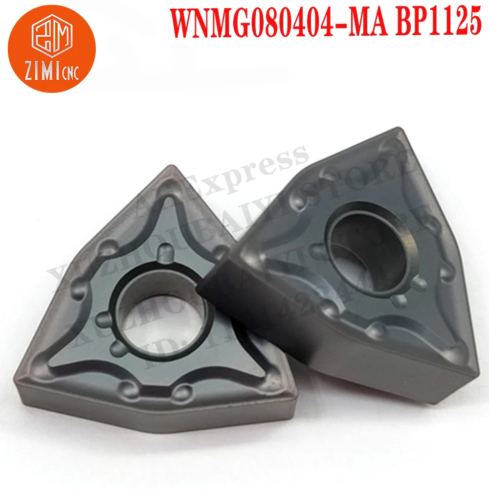 WNMG080404-MA BP1125 WNMG 080404 Carbide Inserts Turning Inserts CNC Tools Metal Cutter Lathe Blades metal lathe mechanical WNMG