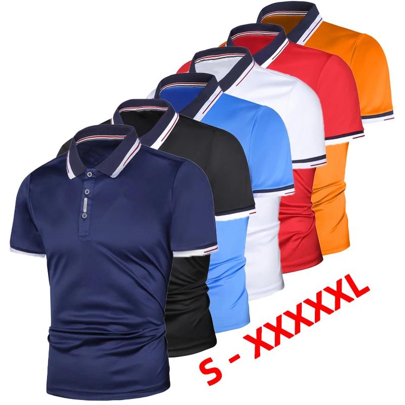 

Men Fashion Personality Polo T Shirts Fashion Casual Printed Short Sleeved Shirt Lapel Collar Polo Shirts Summer Slim Fit