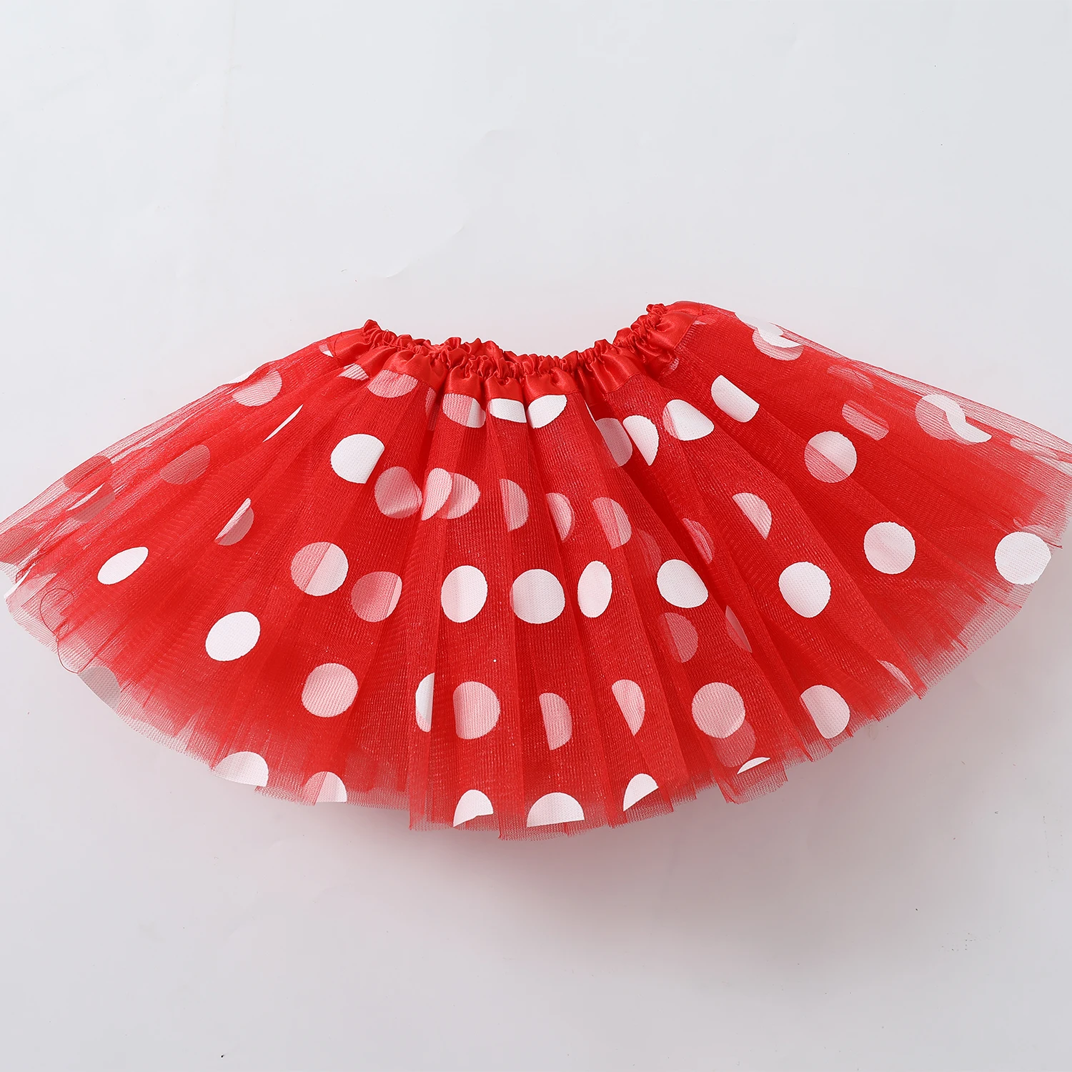 2024 new European and American children\'s tutu dress polka dot mesh princess dress