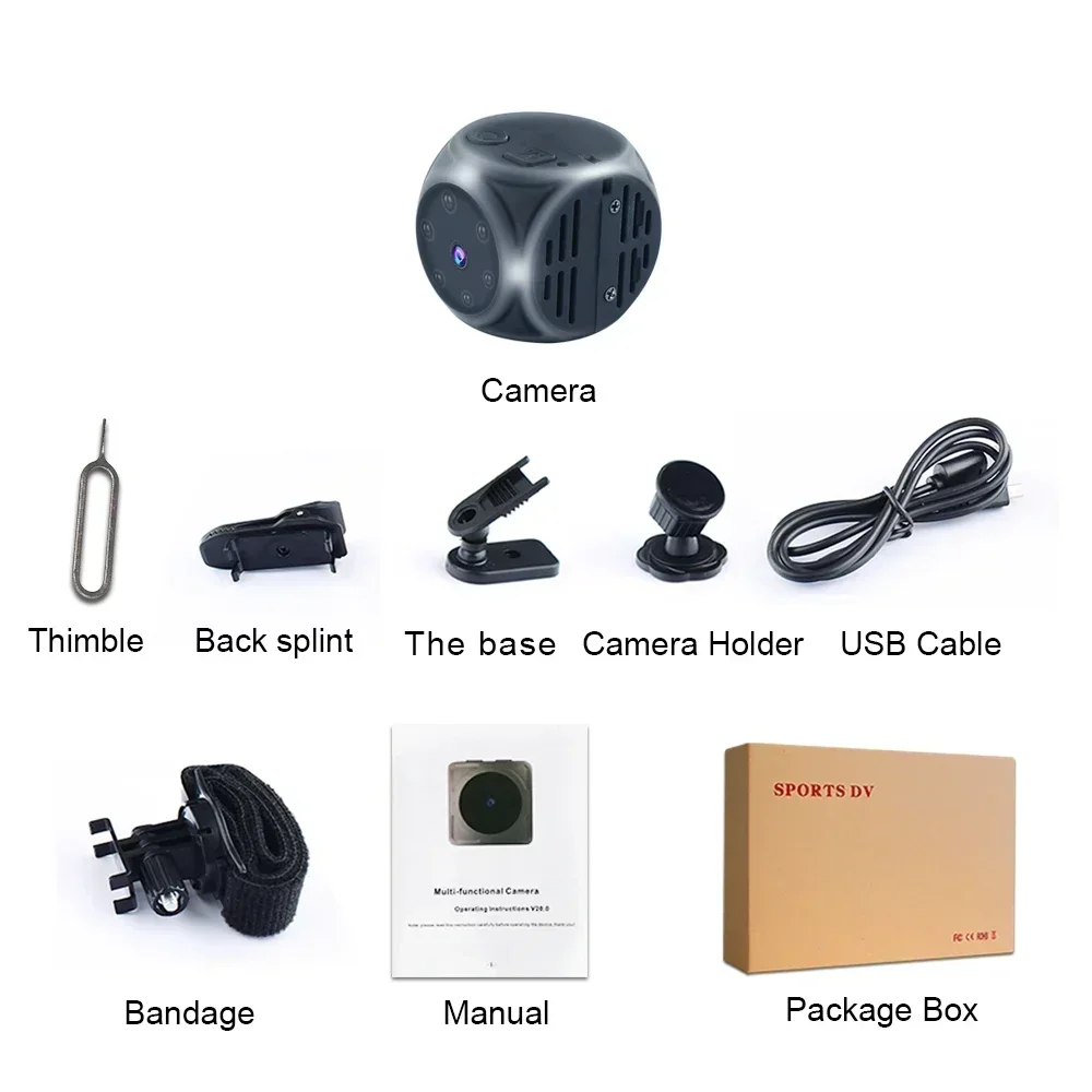 Surveillance Secret Sensor Camcorder Mini Camera Security Video Recorder Protection Camera 1080P Monitor Security