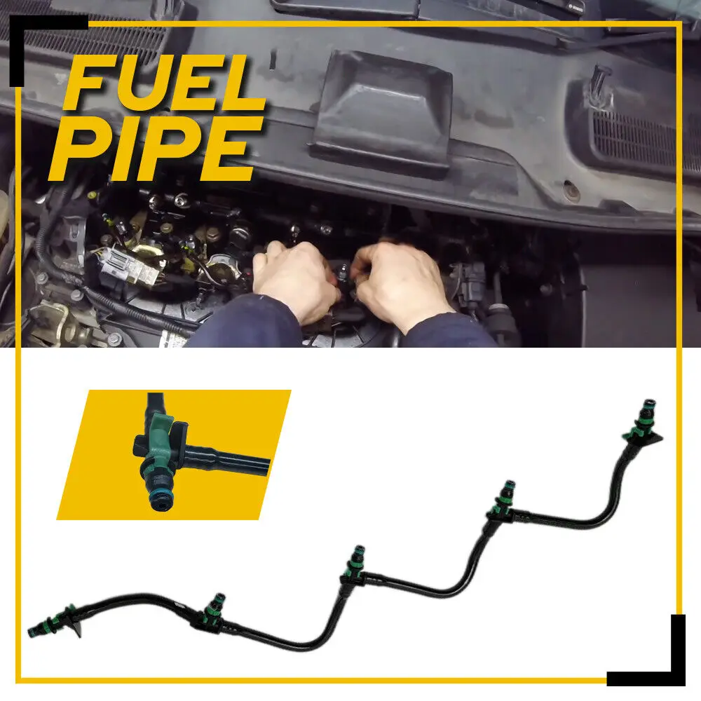 

Car Fuel Injector Leak Off Pipe Black Plastic For Ford Galaxy Focus Mondeo C-Max S-Max Kuga 2.0 TDCI OEM1779762 Car Accessories