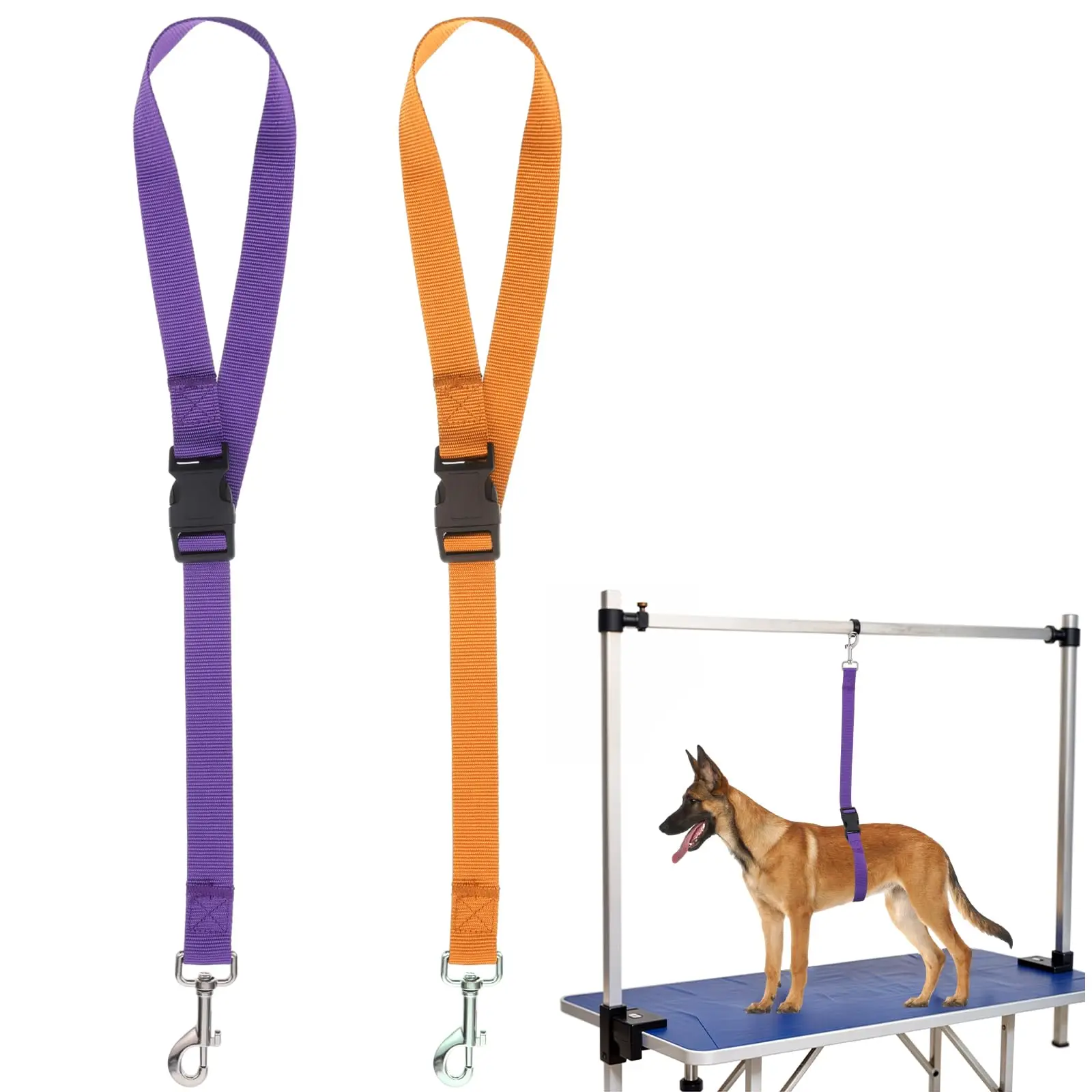 Cinta de Segurança Ajustável Anti-Fuga para Cães, Coleira para Banho de Filhotes, Corda Fixa para Mesa de Tosa