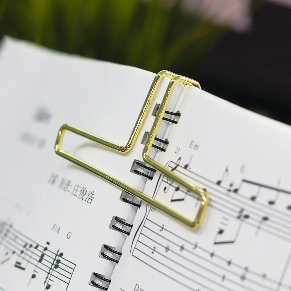 Metal Music Book Clips Hollow Out Page Holder Pianos Stands For Speech Draft Cooking Recipe Magazines Newspapers Song Book Clips