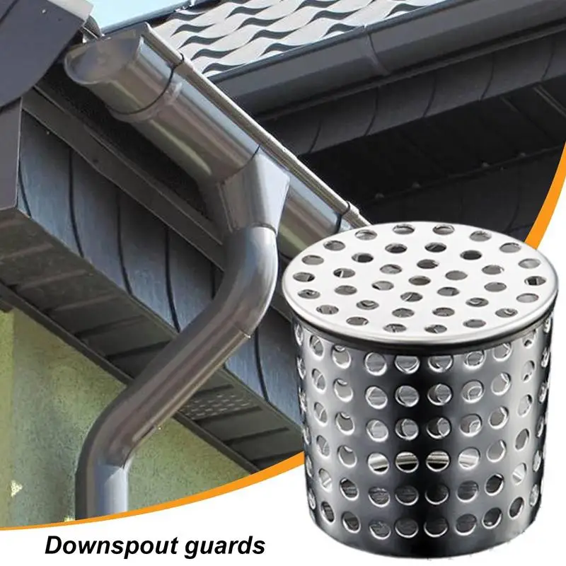 Stainless Steel Guards For Gutters 304 Stainless Steel Drain Outdoor Gutter Cleaning Tool Roof Anti-Blocking Drain Cover Gutter