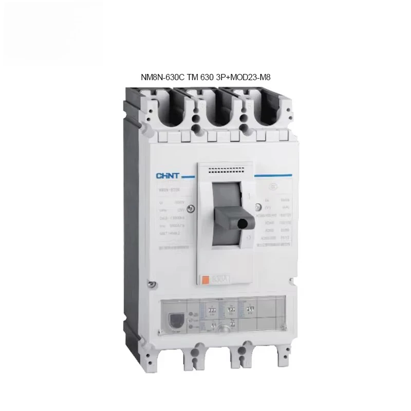 

Chint MCCB series molded case circuit breaker NM8N-630C TM 630 3P + MOD23-M8 AC110/DC110-120V
