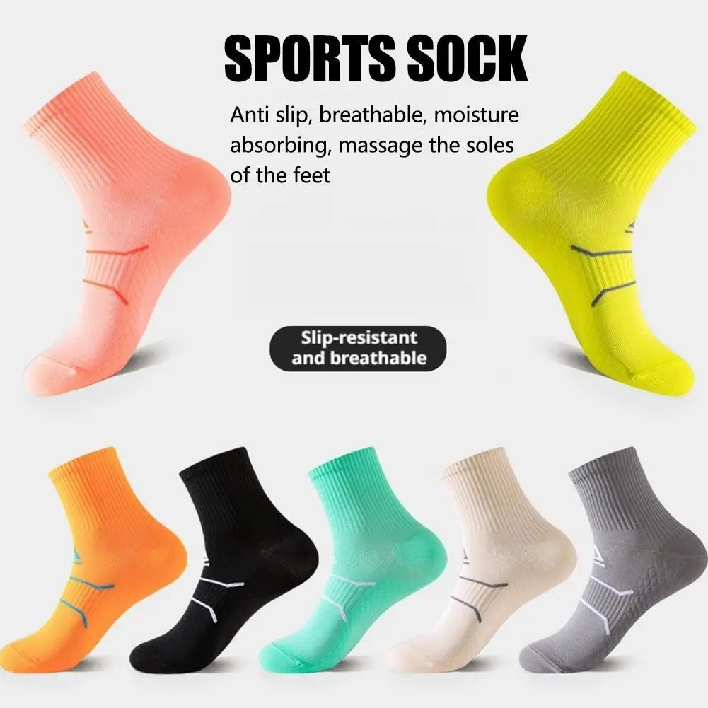 

Носки для марафона, мужские и женские профессиональные спортивные носки для бега до щиколотки, утолщенные мягкие трубки, низкие короткие носки для фитнеса, сетчатые