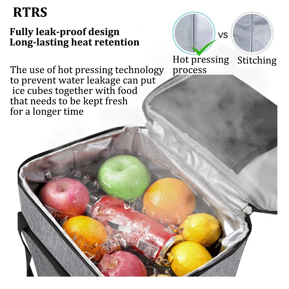 10l Zachte Koeltas Met Harde Voering Grote Geïsoleerde Picknick Lunchtas Doos Koeltas Voor Camping Bbq Familie Buitenactiviteiten