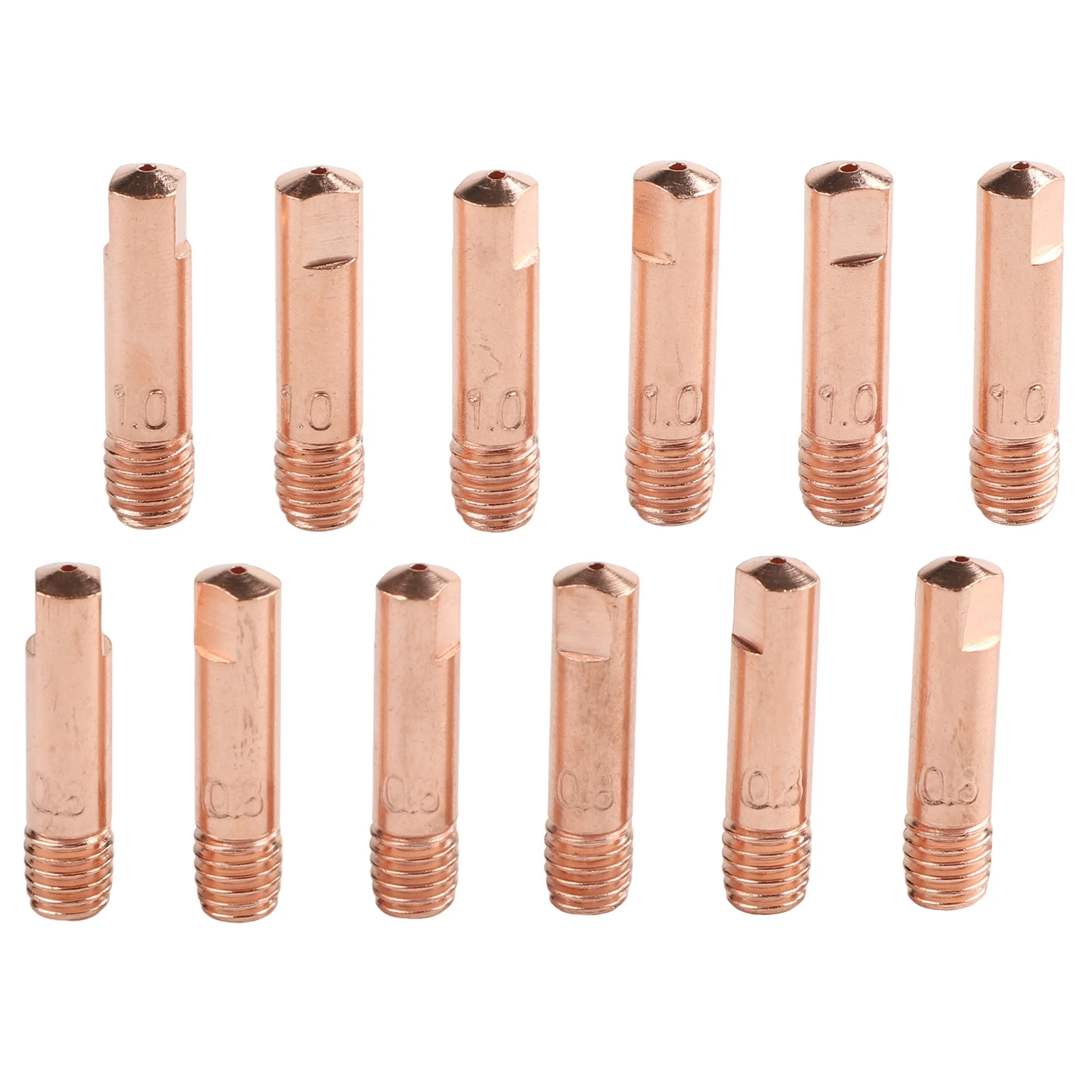 Welding Accessories Copper Contact Tips Electric Conductivity Contact Tips Consumable Part User Friendly Design