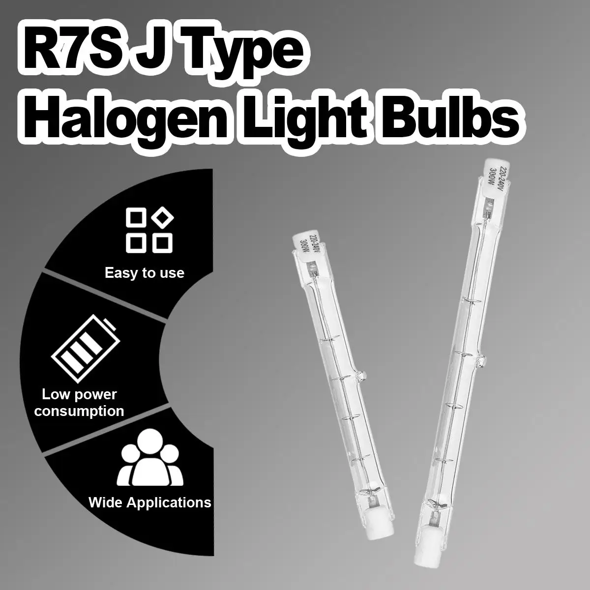 Dimmable R7s Halogen Lamps 1500w/1000w/500w/100w/60w Dimmabled Led Bulb Warm White Bulbs 78mm Headlights 220v Strip Light Linear