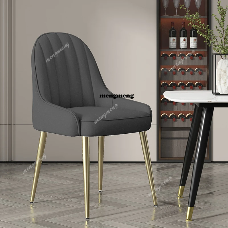 

Modern Upholstered Dining Chair Arm Rest Gold Comfortable White Dining Chair Design Luxury Sillas De Comedor Furniture Home