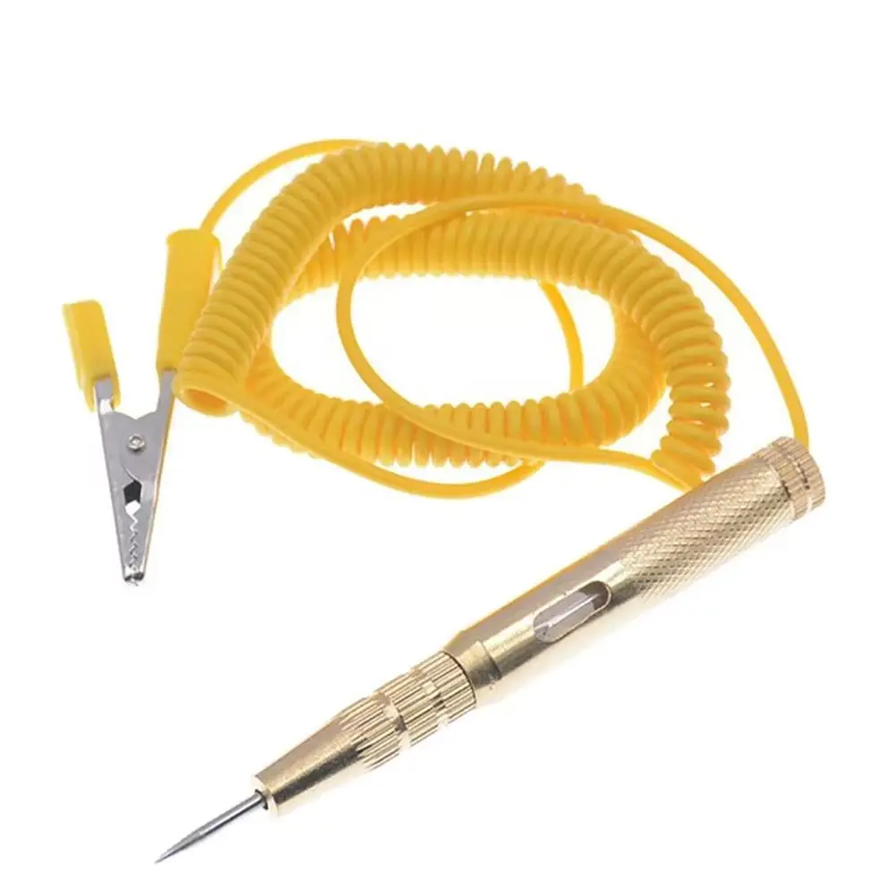 1Pcs New 6V-24V Car Circuit Tester Light System Lamp Brass Test Detector Probe Universal Auto Voltage Test Pen Diagnostic Tools