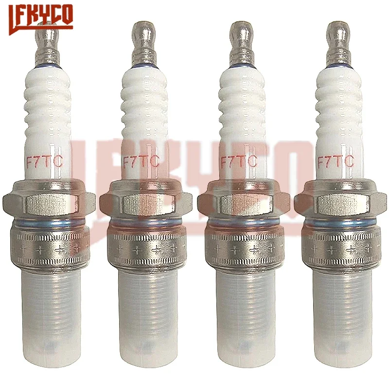점화 플러그 양초 F7TC, 혼다 GX120 GX160 GX200 GX240 GX270 GX340 GX390 발전기, 잔디 깎는 기계 워터 펌프 점화 플러그, 1 개, 2 개, 4 개