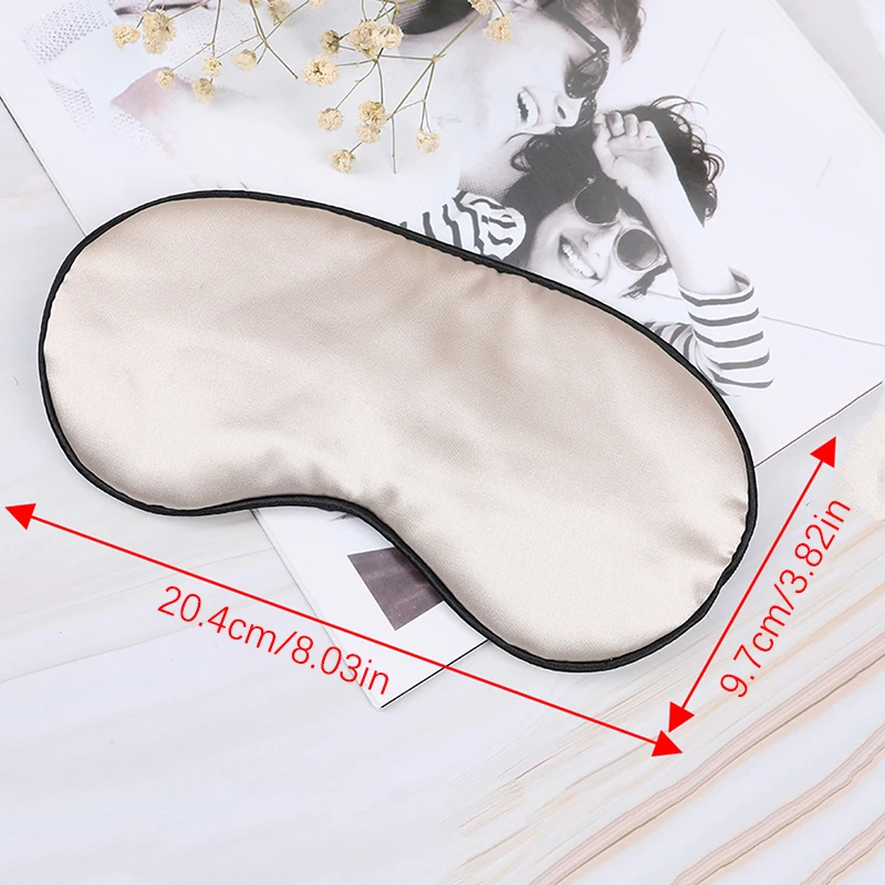 1 pcs Natural Mulberry Pure Silk Sleep Rest Eye Mask Padded Shade Cover Travel Relax Aid Blindfolds 4 Colors Eyeshade with Box