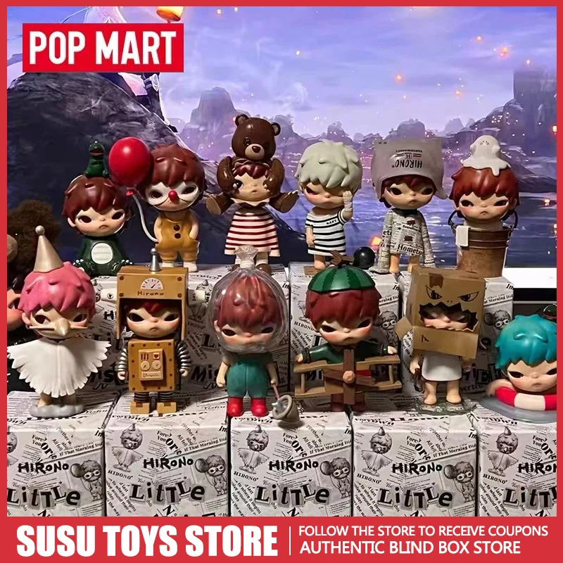 

POPMART HIRONO Little Mischief Series Blind Box - Mystery Figure Caja Surprise Kawaii Anime Model Toy for Desktop Collection Bir