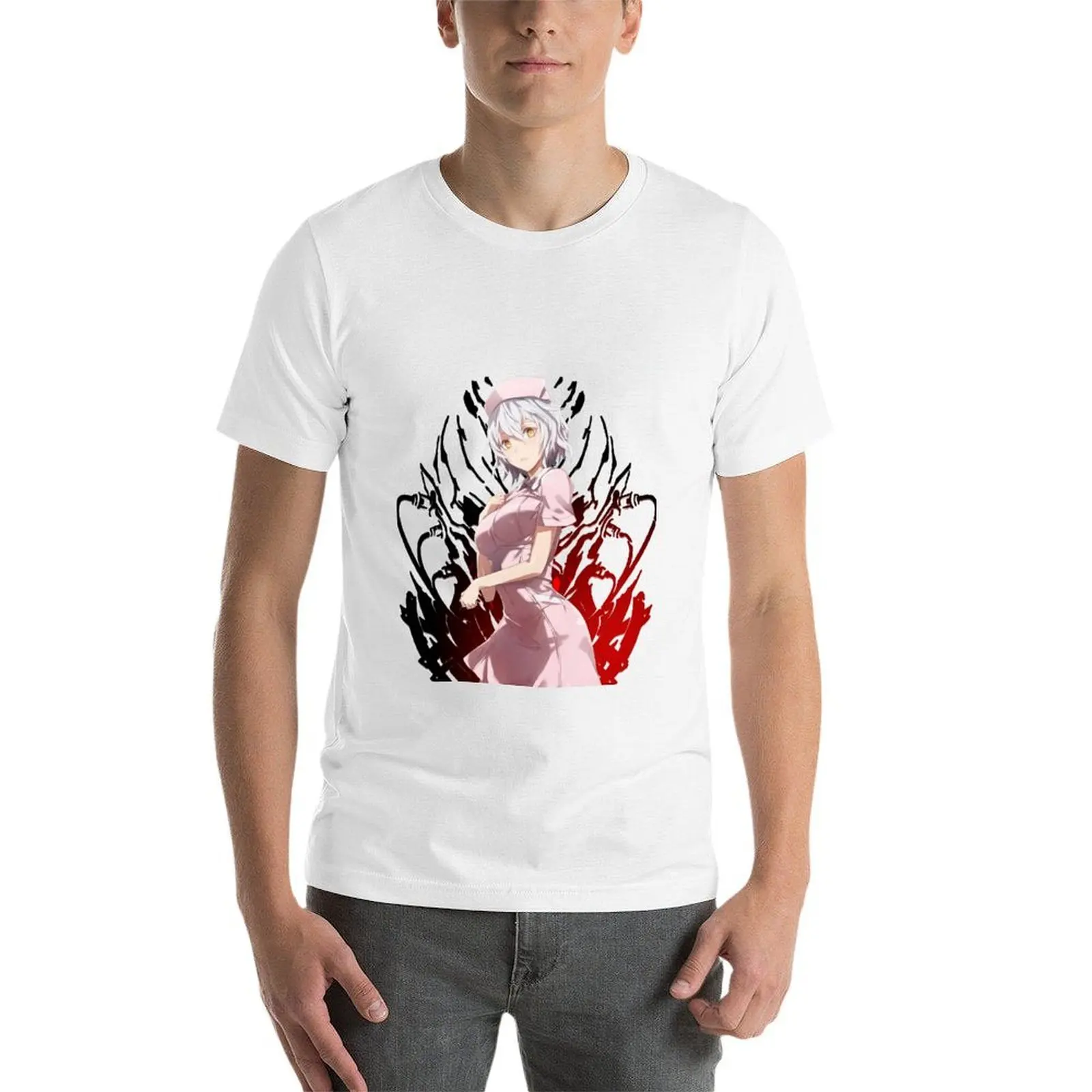 تي شيرت Code Vein Nurse Io تي شيرت رجالي فاخر تي شيرت مطبوع حسب الطلب #4