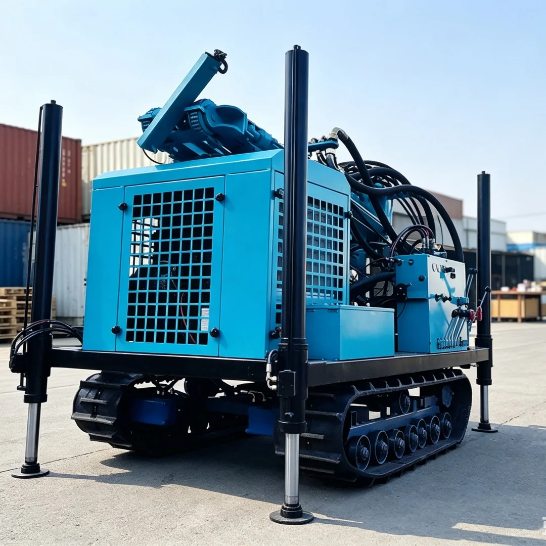 Customized Well‑received Crawler‑type Full‑hydraulic Geological Deep Well Drilling Rig for Cross‑border Export