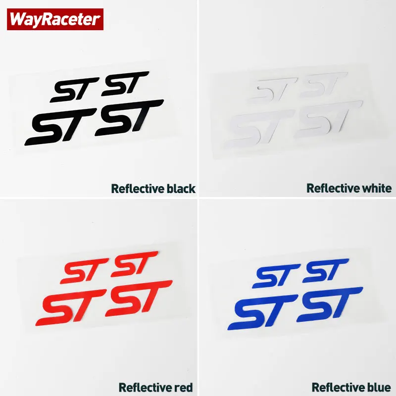 4 Pcs Car Brake Caliper Sticker High Temperature Waterproof Vinyl Decal For Ford Focus Fiesta Mondeo Kuga S Max Puma Fusion