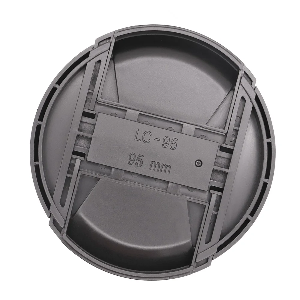 Center Pinch Lens Cap 95mm / 105mm / 112mm Universal Plastic with rope For Sony Canon Nikon Pentax Olympus Panasonic Fujifilm