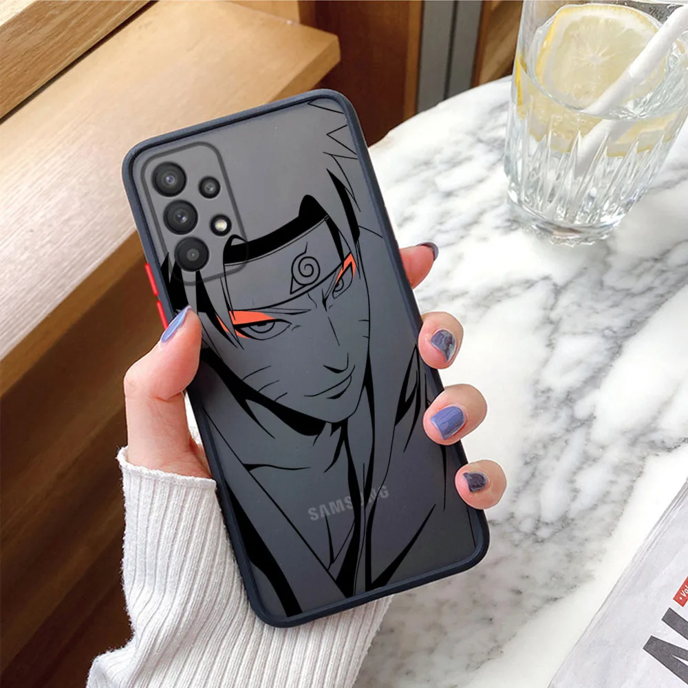 Skin Feel Translucent Phone Case For Samsung A13 A14 A22 A23 A24 A21S A31 A32 A33 A34 A51 A52 A53 Note10 9 A70 N-Narutos Itachis