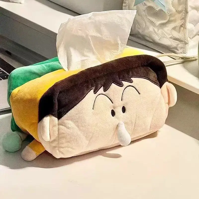 

Cute Cartoon Home Crayon Shin Chan Tissue Box Paper Drawing Box Plush Doll Living Room Desktop Decoration Tissue Cover Girl Gift