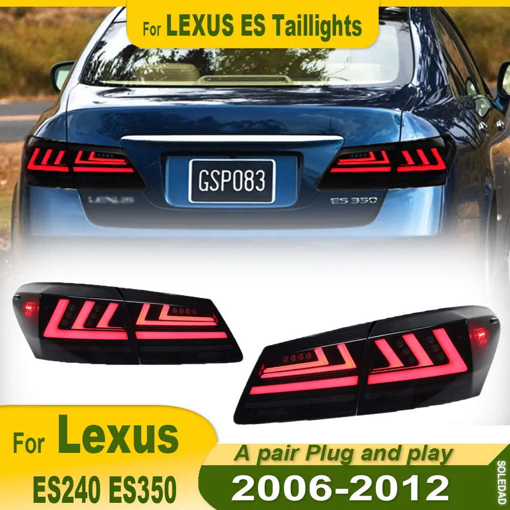 LED Tail Lights For Lexus ES240 ES350 2006 2007 2008 2009 2010 2011 2012 Start UP Animation DRL Car Lamp Assembly Accessories