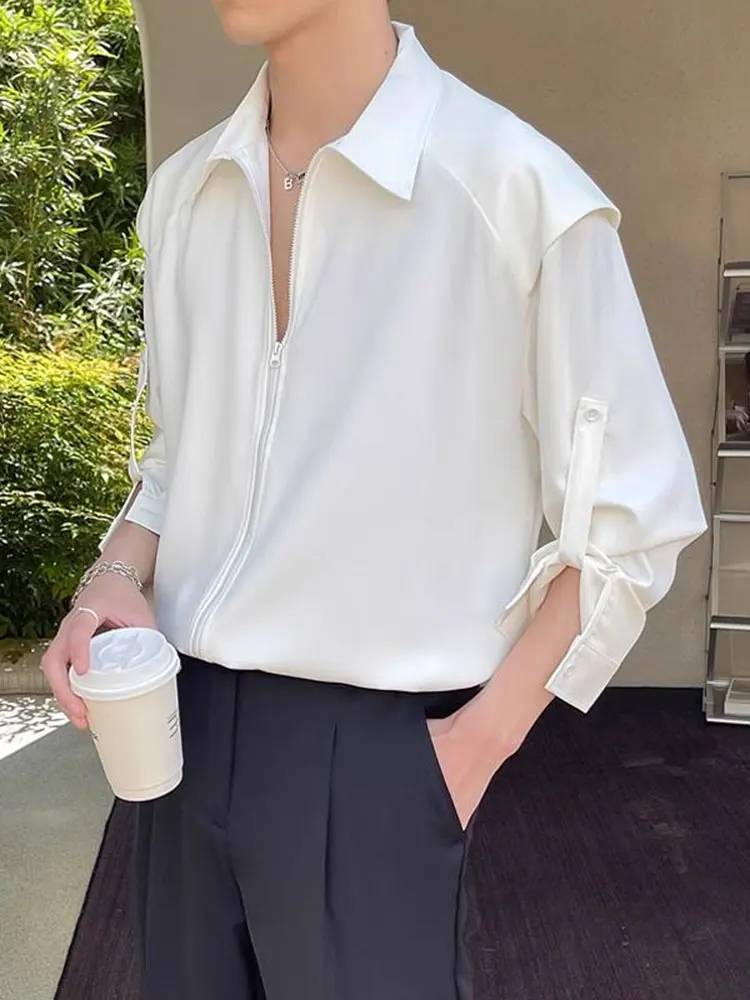 

Мужская летняя рубашка Briti Preppy с длинным рукавом, модная, в английском стиле, свободного кроя