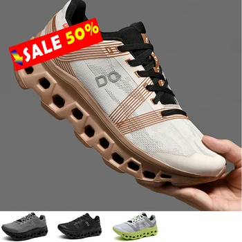 2025 Running Shoes Men Mesh Lightweight Flat Outdoor Gym Jogging Shoes Comfortable Original Tennis Shoes Cushioning Sneakers Man
