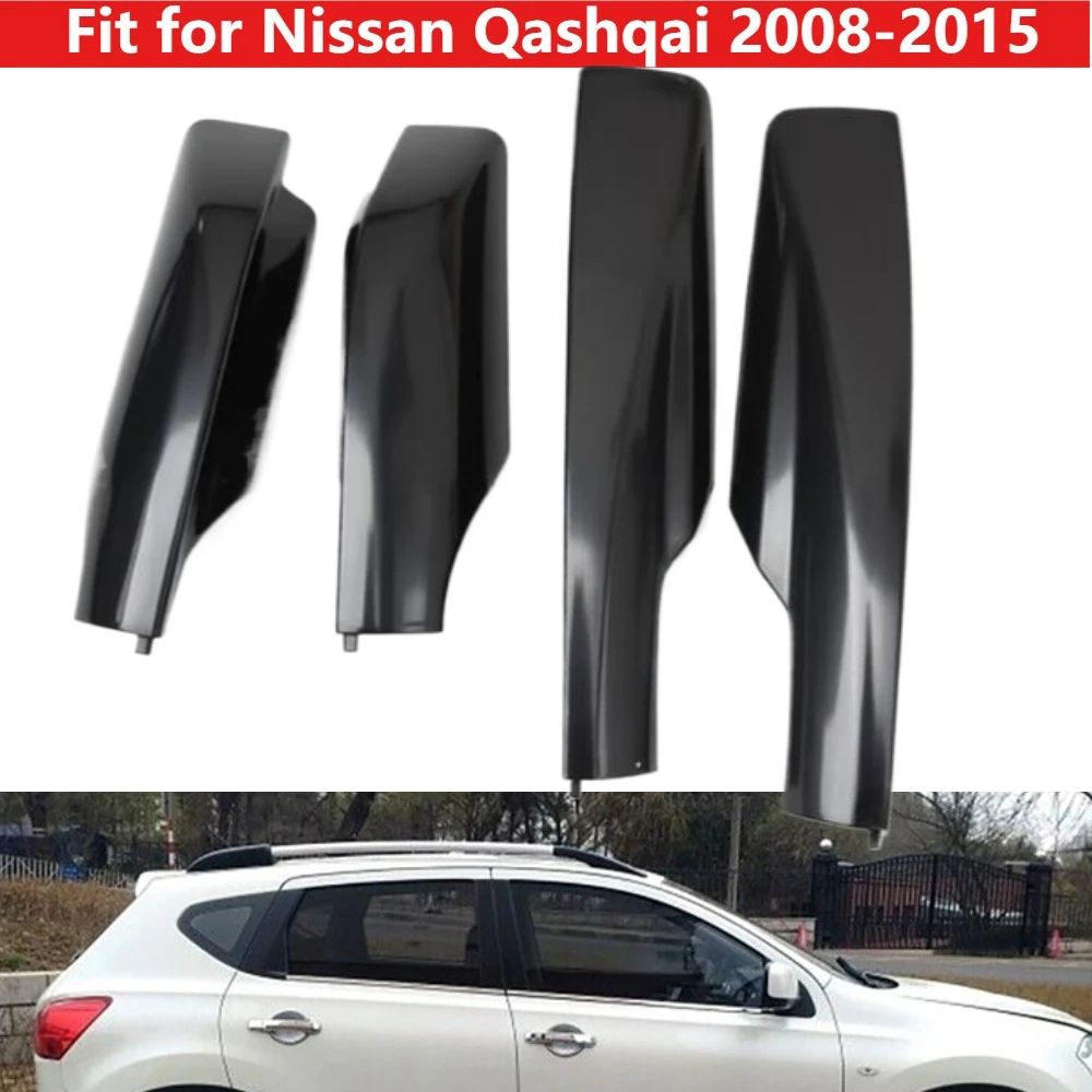 

Car Roof Rack Cover Front Rear Luggage Bar Rail End Shell with Buckle for Nissan Qashqai 2008-2015