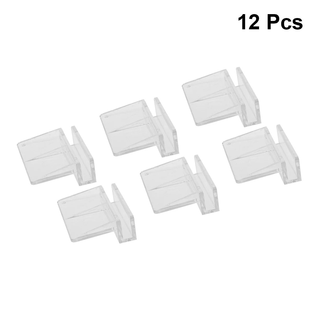 

12Pcs Fish Tank Cover Support Acrylic Bracket Clear Durable Aquarium Rack Frame for 6-12mm Glass Fish Tank Holders