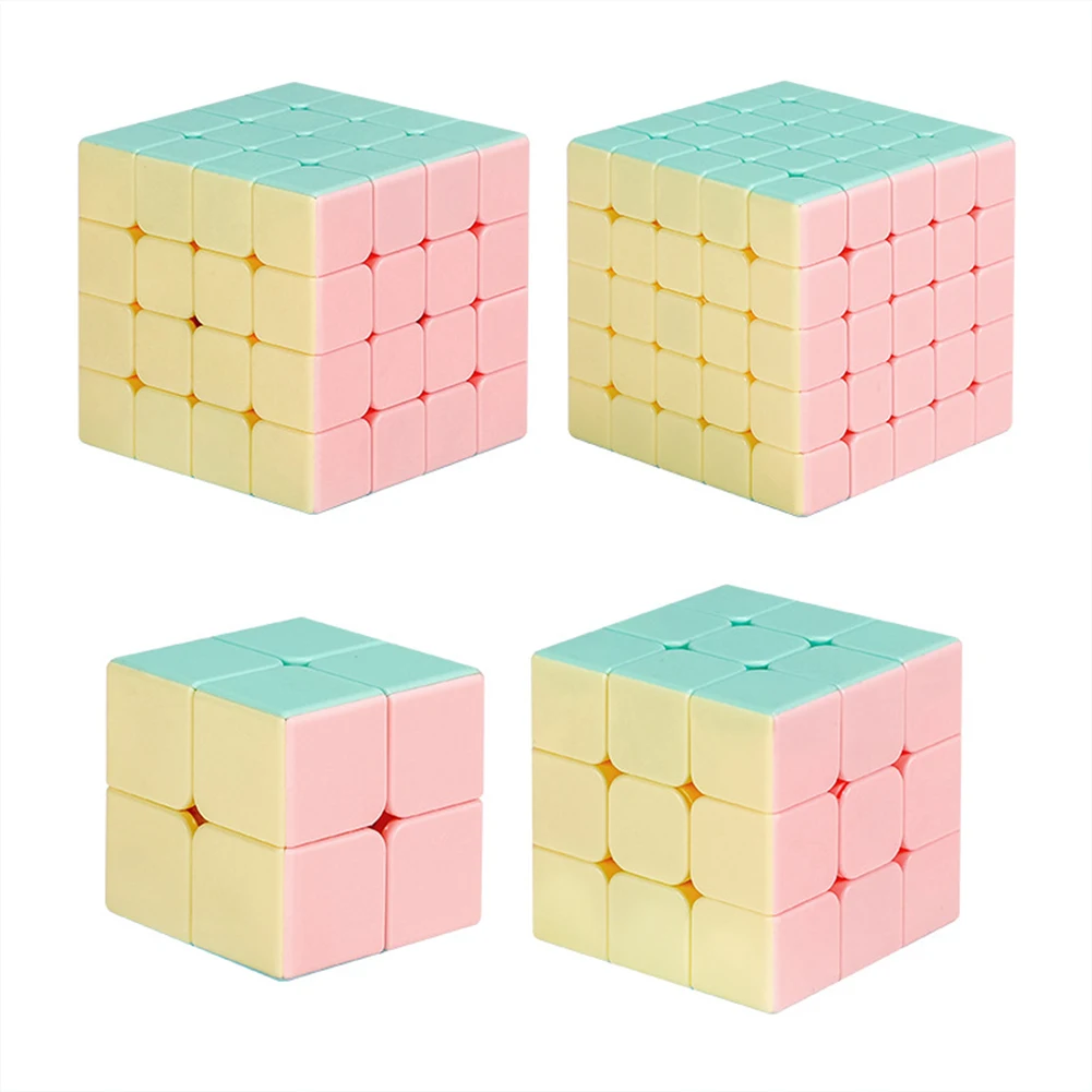 Magic Cube Shengshou Legend Stickerless Magic Cube 5x5x5//3x3x3/2x2x2 Cubing Classroom Macaron Speed Cube Toy