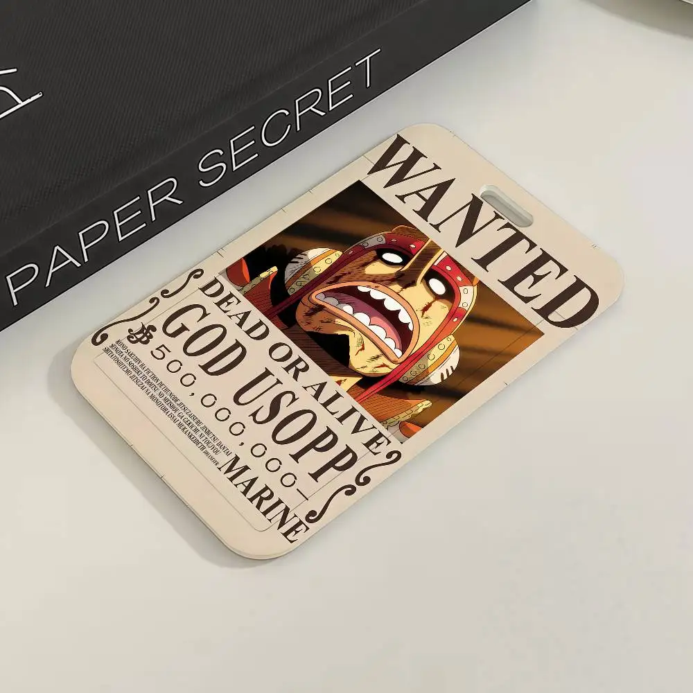 Anime ONE P-PIECE Wanted Poster lustiger Kartenhalter für Transport-, Arbeits-, Ausweis-, Studenten- und Menschkarten – Detail 10