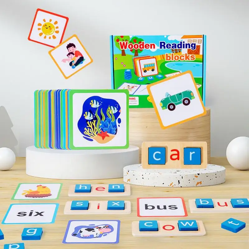 

Spelling Puzzles For Kids Wooden Alphabet Blocks For Learning Montessori Toys Preschool Learning Activities Letter Matching