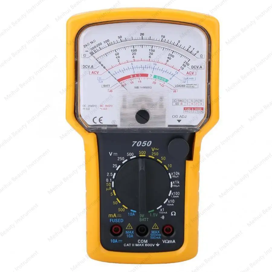 Pointer Multimeter KT7050 Exterior Design, Multi-function Meter, with Anti-drop Protective Cover