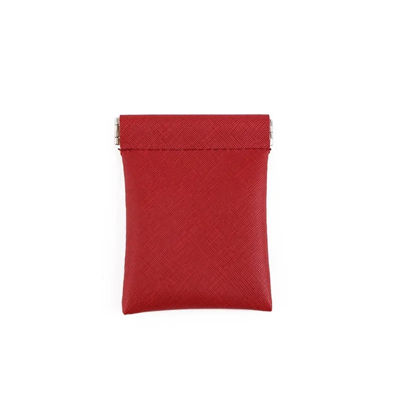 Pu Leather Coin Purse Women Men Small Mini Short Wallet Bag Money Change Key Earbuds Credit Card Holder for Kids Girl Minimalist