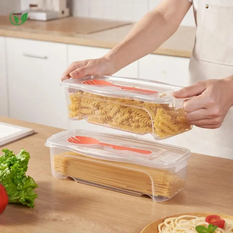 Olla de Pasta para microondas con colador, vaporizador de Pasta resistente al calor con tapa, caja de cocina para fideos finos, accesorios de cocina, 1 unidad