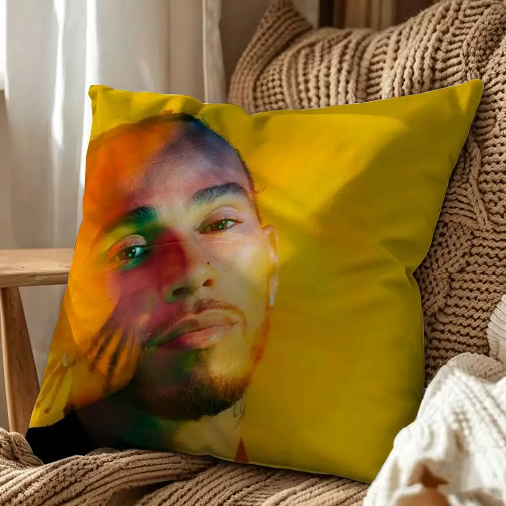 Ace driver Lewis Hamilton Square Double-Sided Printed Pillow Case Sofa Cushion Cover Bedroom Bedside Decor
