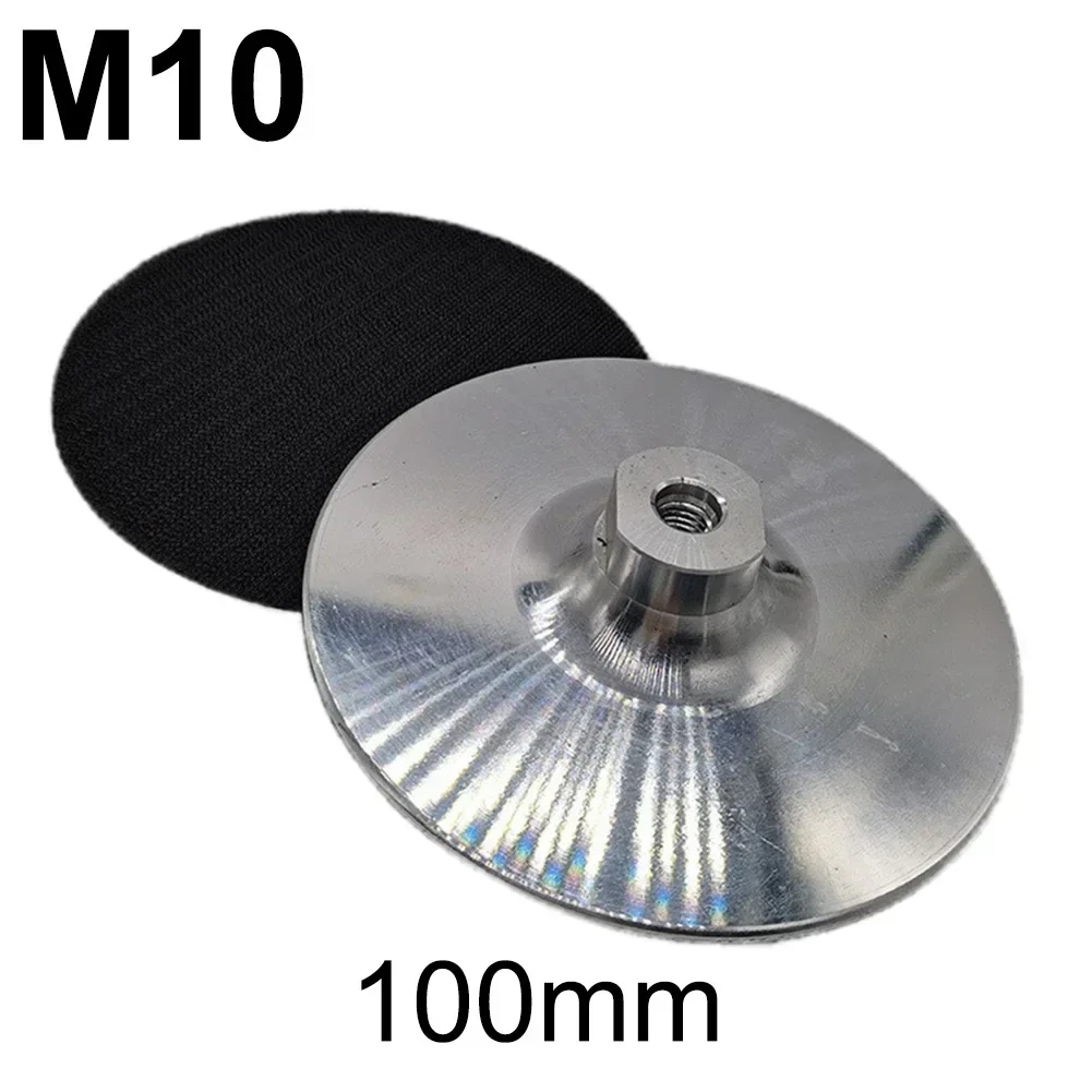 Almohadilla de pulido de aluminio de 100mm/ 125mm para amoladora angular de rosca M14 M10 5/8-11, accesorios para herramientas de pulido