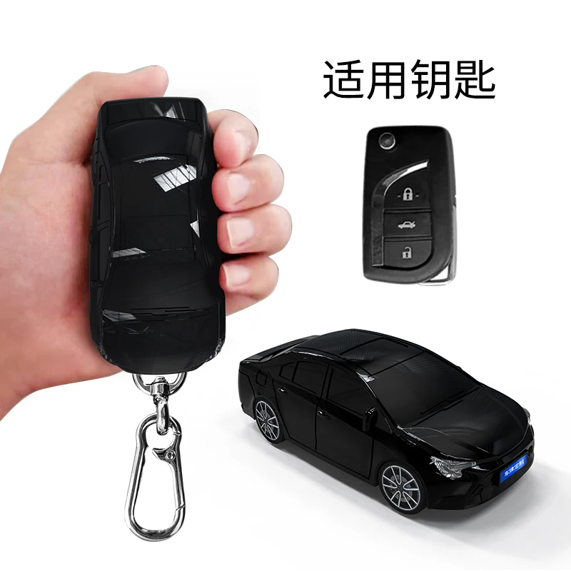 Car Styling for Toyota Hilux Yaris RAV4 Corolla Avensis Aygo 2 3 Button Flip Folding Car Key Case Cover Fob Keychain Accessories