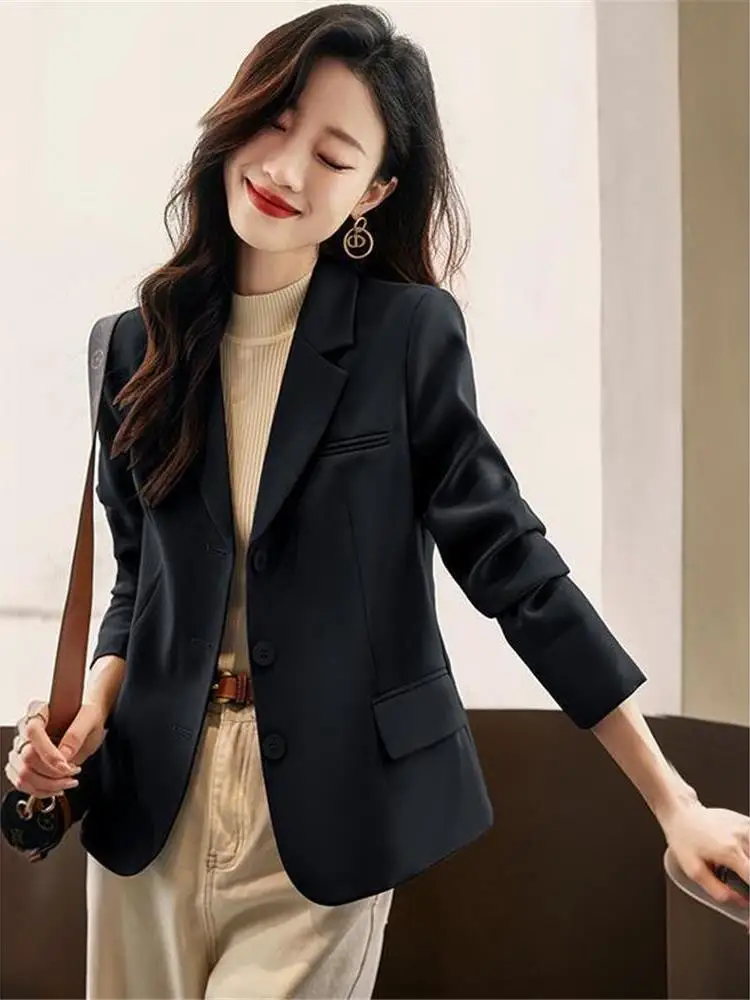 

Костюм Bla на заказ, женский приталенный костюм Jaet, весна-осень-зима Faion Cleanfit Sle Long Sve на одной пуговице