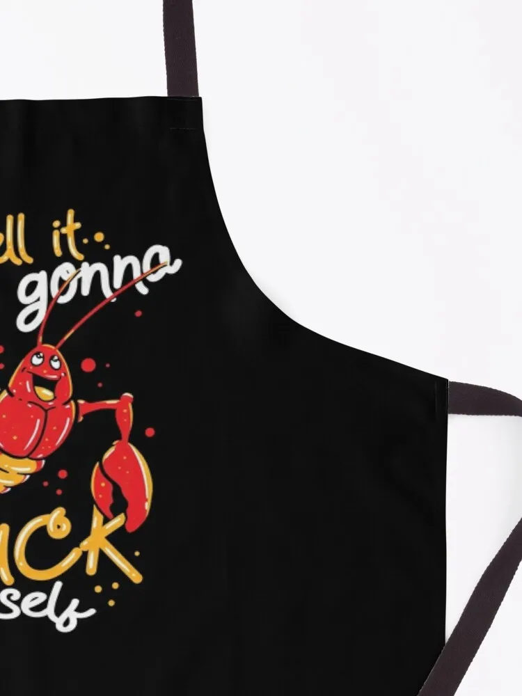 Cajun Food Lover Crawfish Boil - Suck Itself Apron cooking apron Kitchen aprons woman cute kitchen