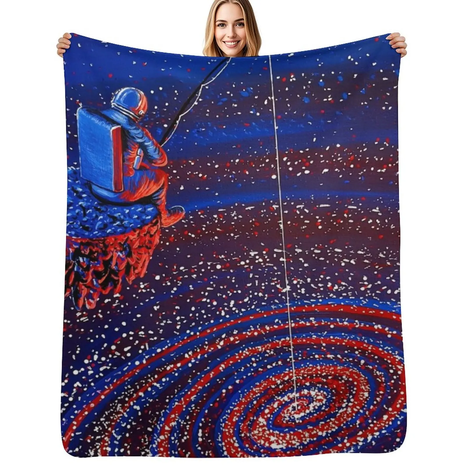 

Gone Fishin Throw Blanket Soft Home Decor Blanket for Couch Bedroom