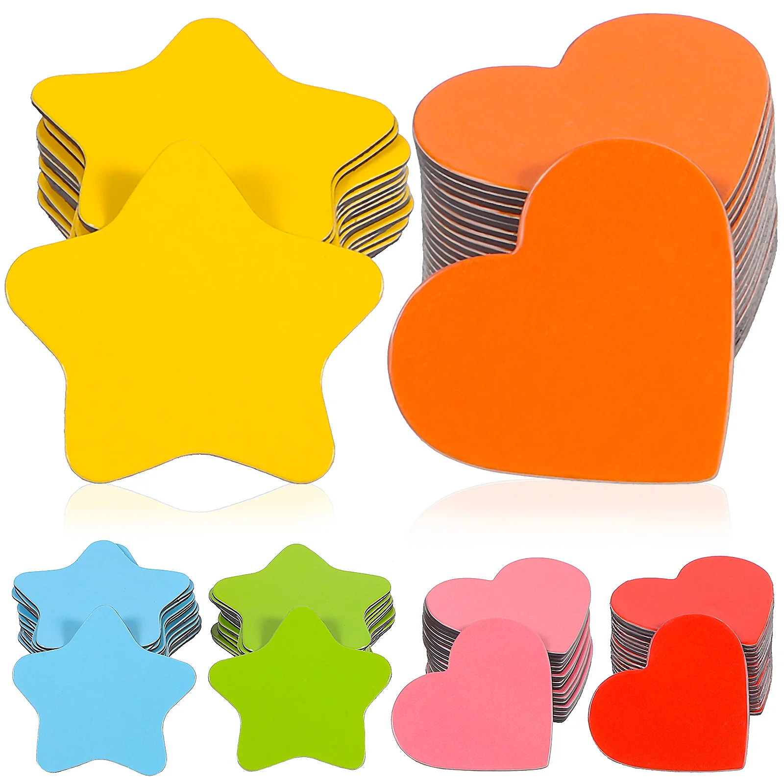 

6 Packs Star Shaped Colorful Rubber Small Fridge Magnets for Refrigerator Decor Whiteboard Stickers Home Office School Cafe Bar