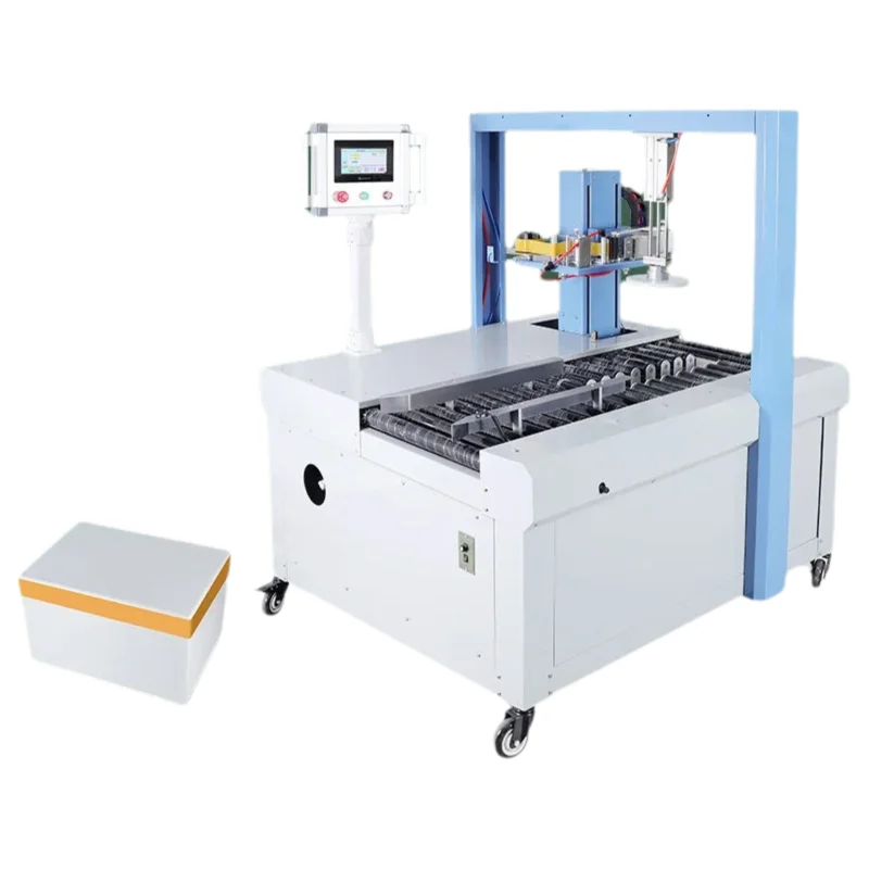 Fully Automatic Online Foam Box Sealing Machine Tape Wrapping Machine Packaging Equipment