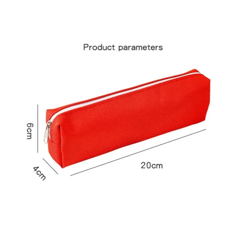 مقلمة فحص بسيطة Ins Wind Niche مقلمة قابلة للطباعة بشعار بلون سادة حقيبة أدوات مكتبية حقيبة أقلام رصاص صغيرة محمولة