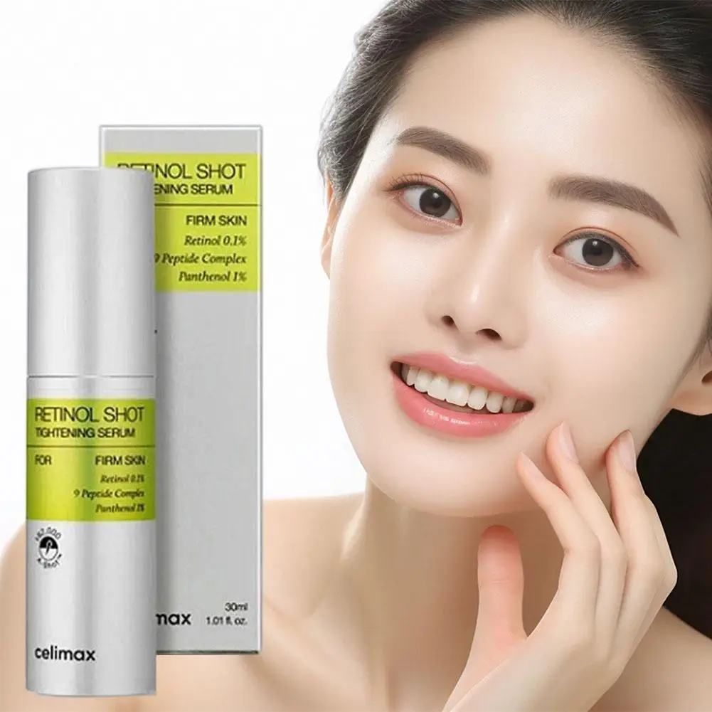 

Celimax Retinol Microcrystal Firming essence Improves Wrinkles and Shrinks Pores 9 Peptide Complex Inhibits Pigment Production