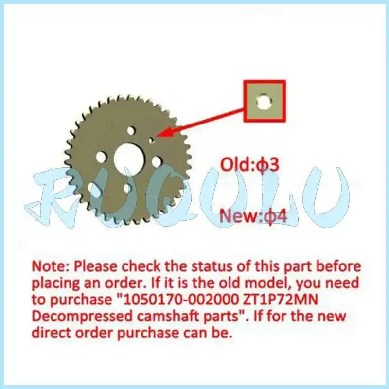 

Zt1p72mn Timing Driven Sprocket 1050170-001000 For Zontes