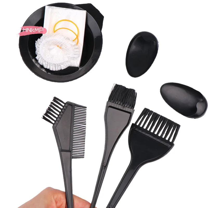 

3/4/5/6Pcs Professional Hair Coloring Kit Set for Barber Salons And Home Use with Hairdressing Tools for Accurate Color Matching