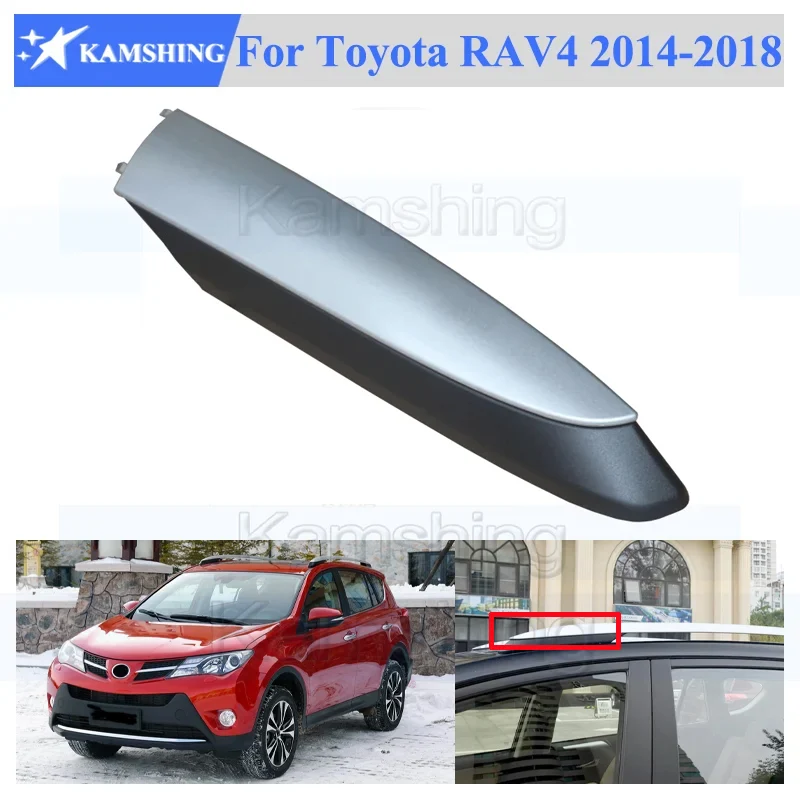 Kamshing Roof Luggage rack guard cover Cap Lid Shell For Toyota RAV4 2014 2015 2016 2017 2018